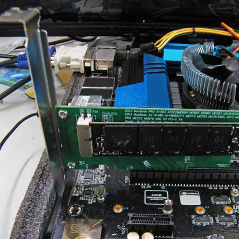 Адаптер для PCI-E 4X 16X для 2013 для MacBook Air A1465 Pro A1398 retina конвертер SSD