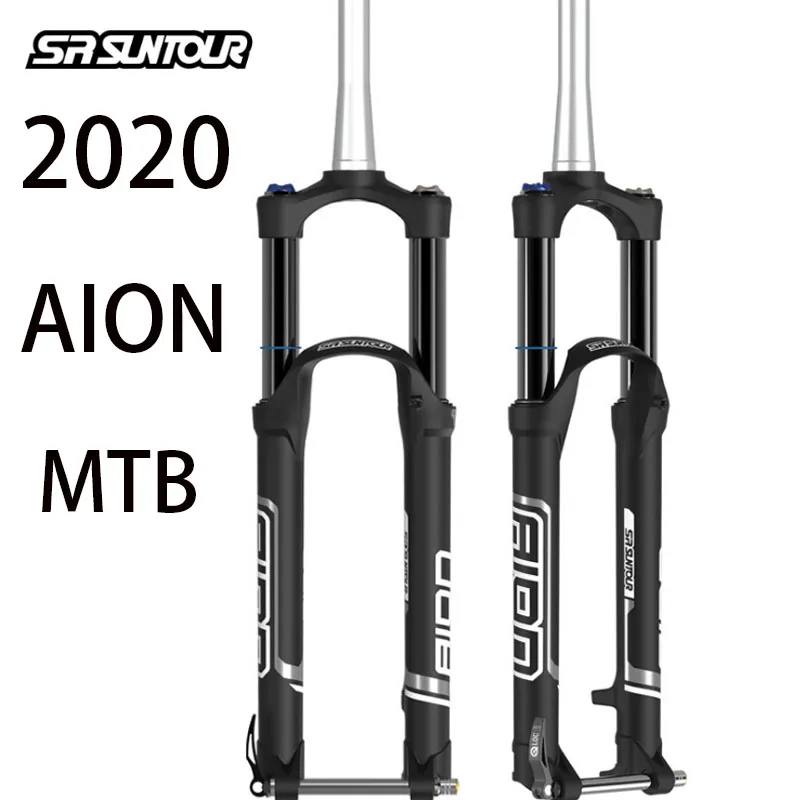 SR SUNTOUR bicycle fork AION spinal tube 27.5 inch MTB stroke 130mm suspension type air damping shock absorber front |