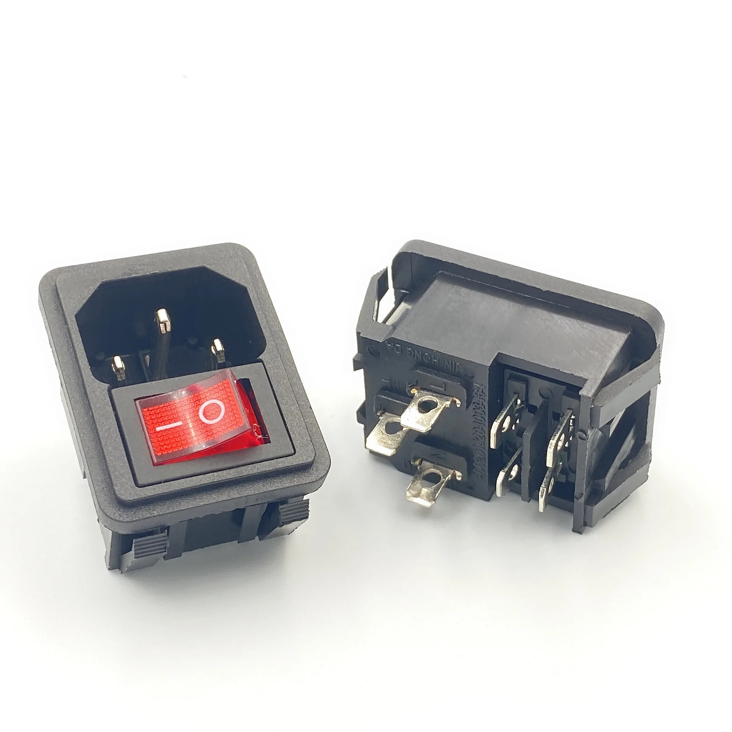 10PCS IEC 320 C14  AC    ڵ Ա ܼƮ Ŀ, ON OFF Ŀ ġ 250V 10A CE CCC
