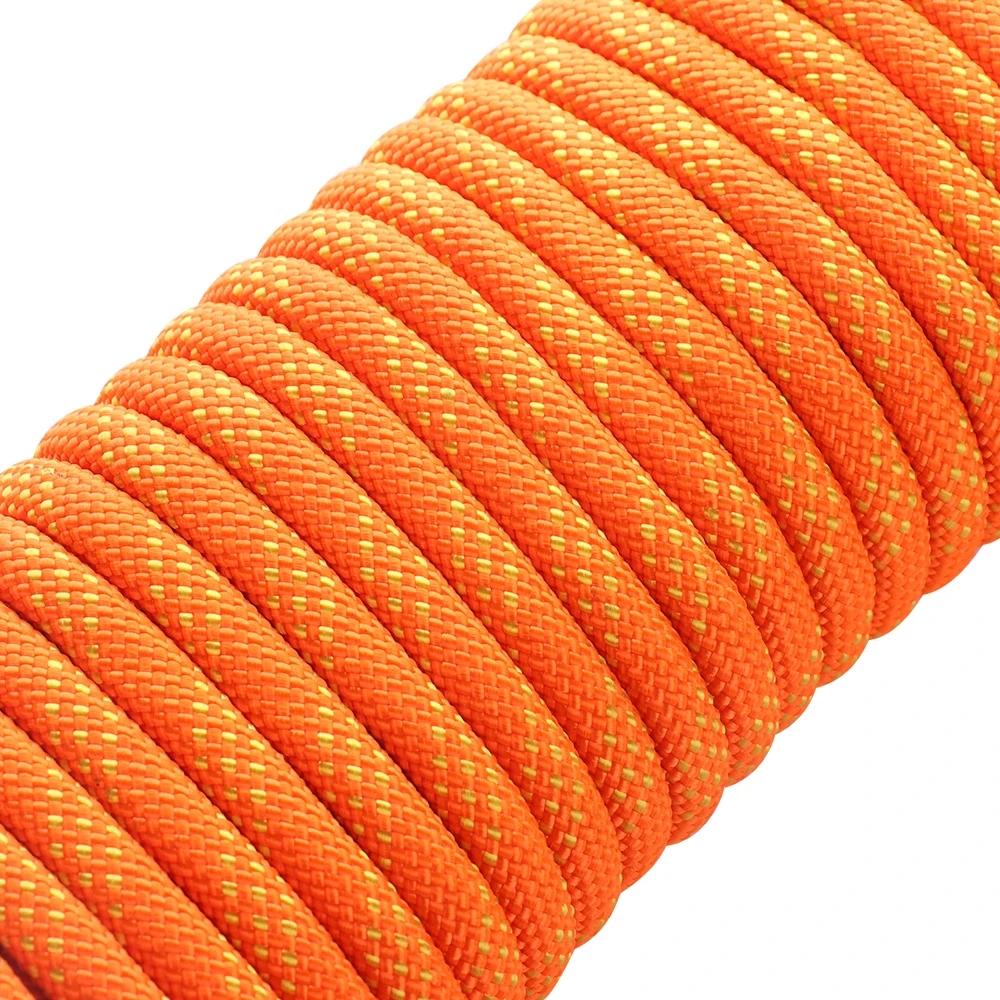 Najtaniej 10.5mm zewnętrzna lina wspinaczkowa 10 50M sprzęt do wspinaczki lodowej o wysokiej wytrzymałości zestaw survivalowy paracord lina ratunkowa wspinaczka akcesoria