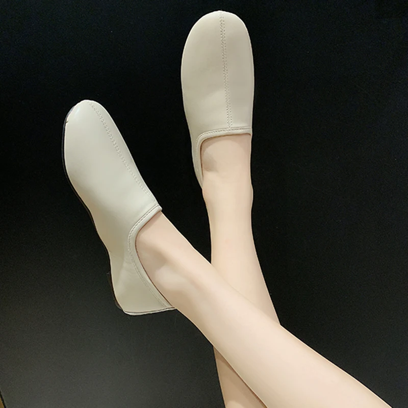 pregnant flats non-slip lazy loafers casual solid brief comfort plush moccasins winter warm women slip on flats espadrilles