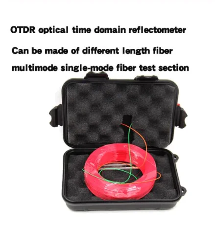 FC UPC Одномодовый Мини OTDR launch cable box 9/125um G652D1310/1550nm 1 км, 1 км голой волокно, волоконно-оптический launch cable