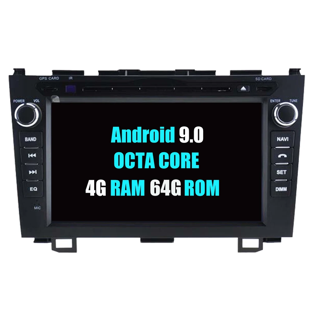 Cheap RoverOne Car Radio DVD GPS For Honda For CRV For CR-V Android 9.0 Octa Core Touchscreen Central Multimedia Head Unit Bluetooth 5