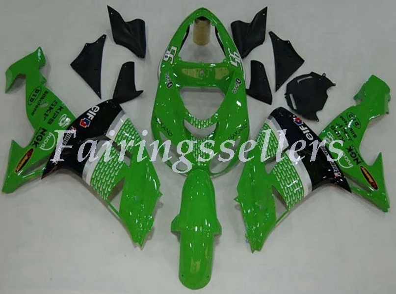 

Injection Mold Motorcycle New ABS Fairings kit Fit For kawasaki Ninja ZX-10R ZX10R 2006 2007 06 07 Custom Green Black