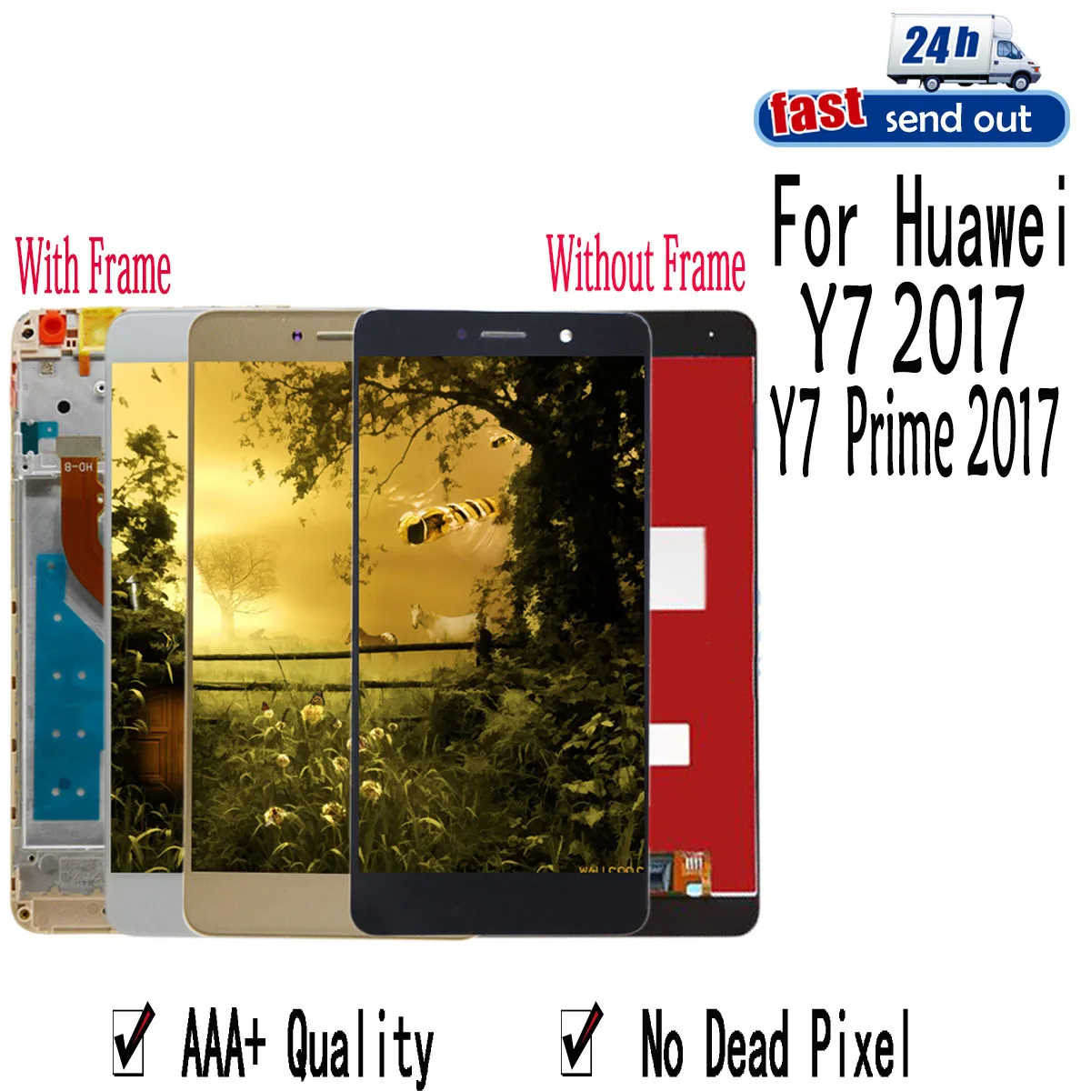 5 &quotLCD для Huawei Y7 Prime 2017 LCD дисплей сенсорный экран дигитайзер сборка Замена с