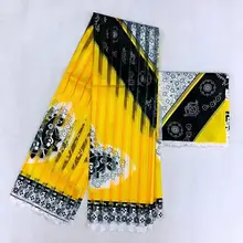 Дизайн африканская ткань высокого качества шелковая ткань Набор Горячая Распродажа органза 6 ярдов/комплект