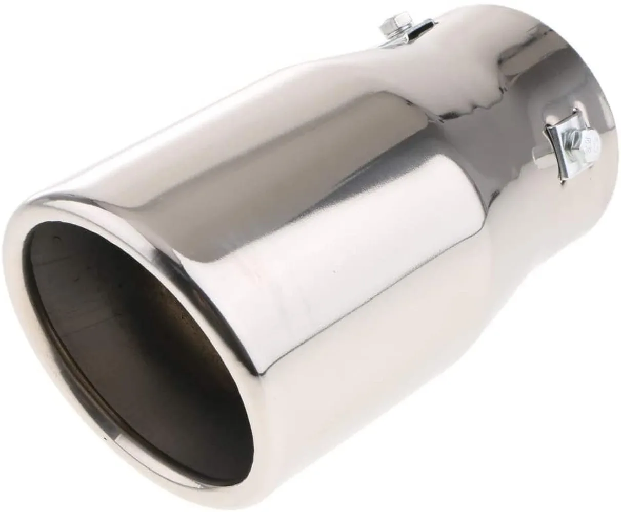

Stainless Steel Auto Car Rear Exhaust Pipe Tail Muffler Tip - Silver