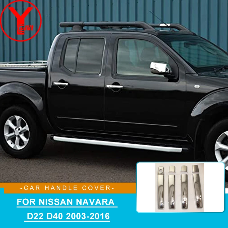 Chrome Door Handle Cover For Nissan Navara Pickup D22 D40 20032016 Abs
