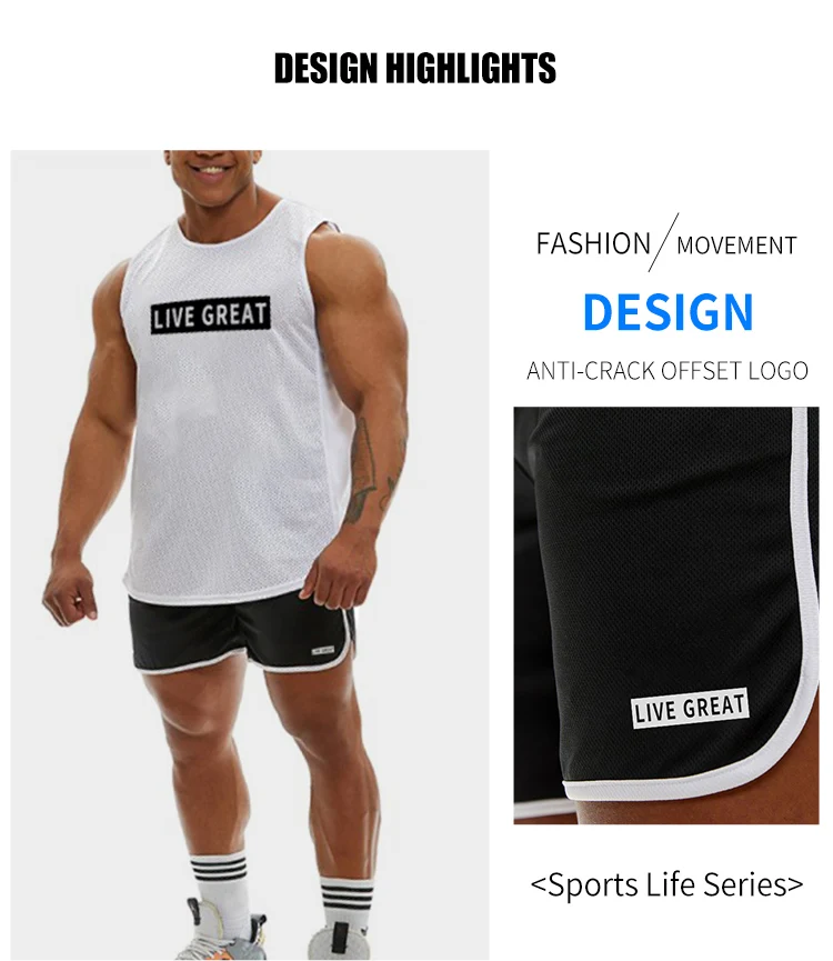 black casual shorts 2020 Men Fitness Bodybuilding Shorts Man Summer Gyms Workout Male Breathable Mesh Quick Dry Sportswear Jogger Beach Short Pants smart casual shorts mens