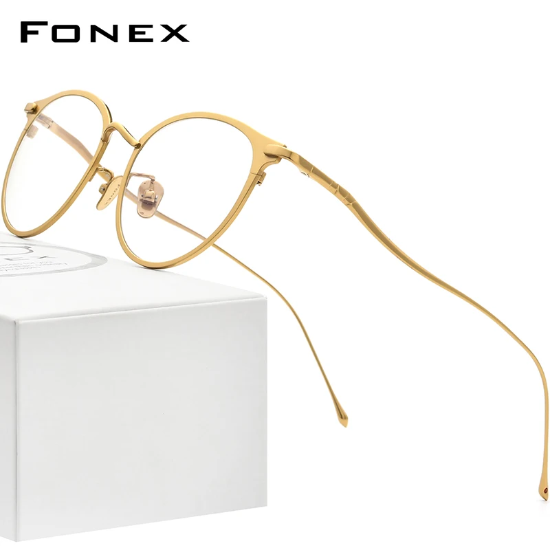 FONEX Оправа для очков Мужская и женская из чистого титана 8509 | Аксессуары одежды