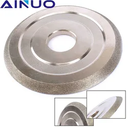Diamante revestido roda de moagem cortador moedor de moagem de metal afiador moedor acessórios 85x20x7x5mm 150 grit