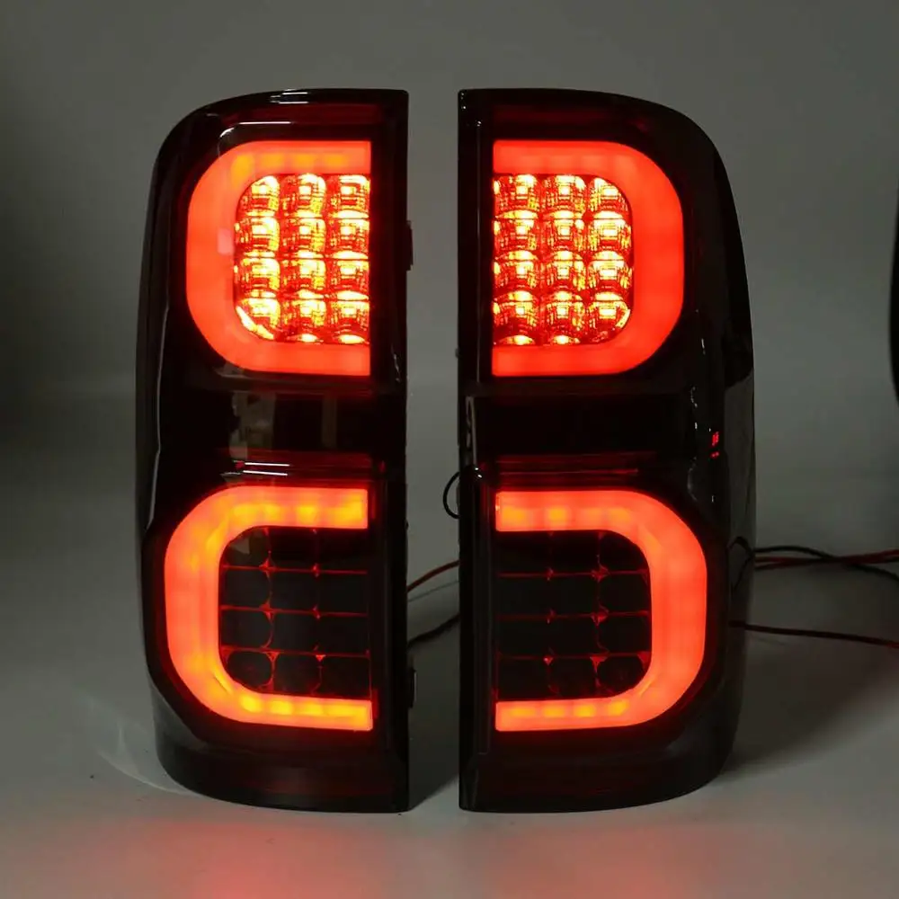 Smoke Led Tail Light For Toyota Hilux Vigo KUN26 SR SR5 Workmate 2004
