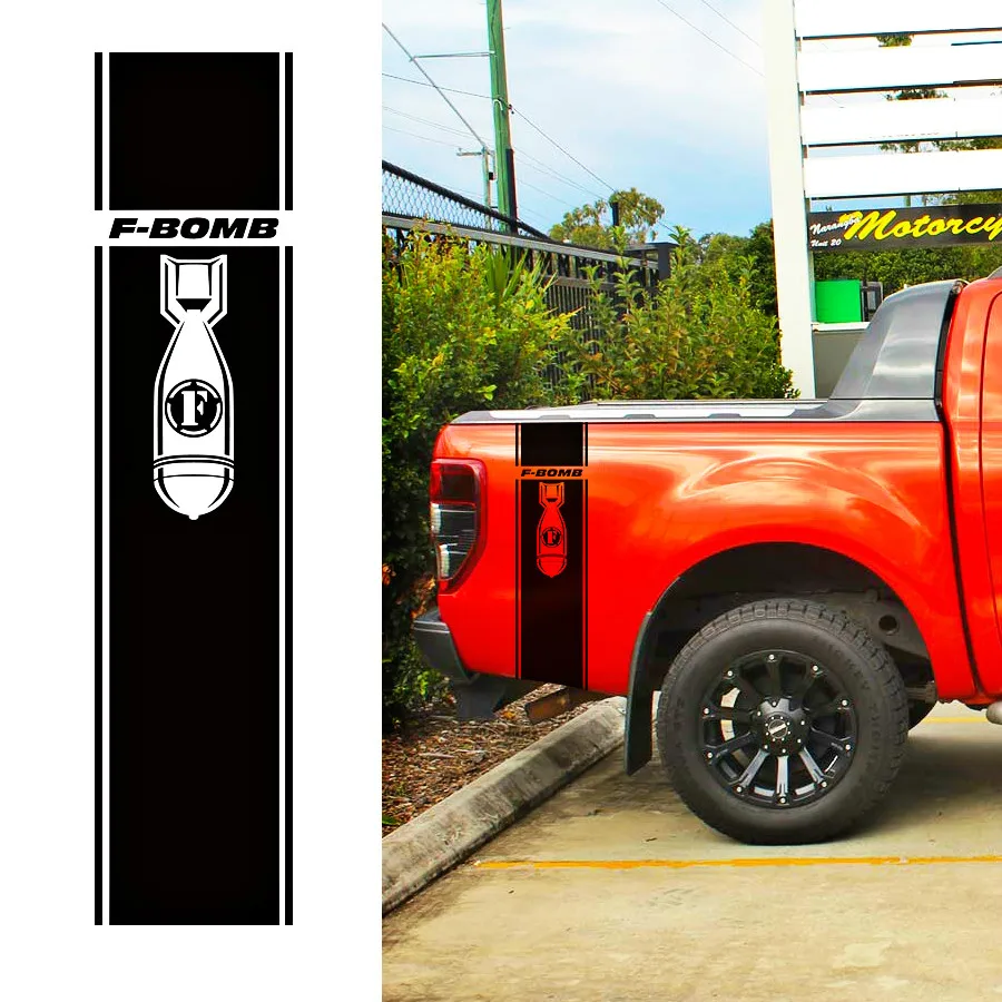 2 шт. в комплекте правая и левая автомобильные наклейки F bomb для Ford Ranger 2012 2013 2014 2015