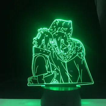 

ITACHI AND SASUKE BROTHERS LED ANIME LAMP NARUTO The Japanese Anime Remote Control Colors Base Atmosphere 3d Night Light Lamp