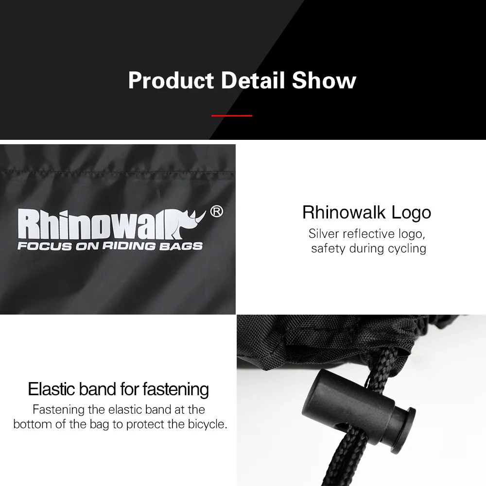 Rhinowalk 14' 16' 22' Folding Bicycle Storage Bag 210D Waterproof Dust Cover Lightweight Portable Bike Loading Bag RF162 (13)