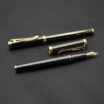 

1Pcs Luxury Office Fountain Pen Metal 0.5mm Iridium Nib Ink Pens Business Signing pen School Office Supplies