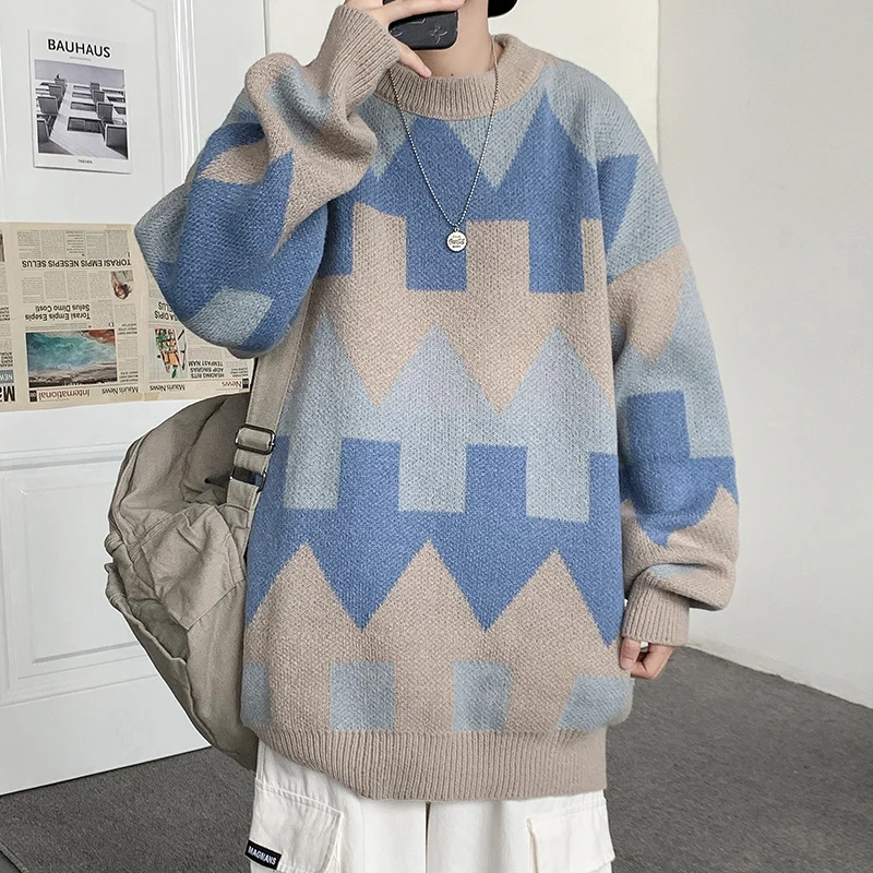 Waliicorners Oversized Sweater Fashion Knitted Sweaters Harajuku Pullover Jumper Sweater 9 H106cb375fec84ecc9d84f38b7fbbb4dch