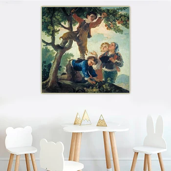 

Citon Francisco Goya《Boys Picking Fruit》Canvas Art Oil Painting Artwork Poster Picture Wall Background Decor Home Decoration