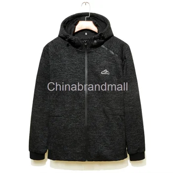 

Autumn Men Youth Fat Man Plus Fat Plus Size With Cap Cardigan Sweater Male Leisure Coat