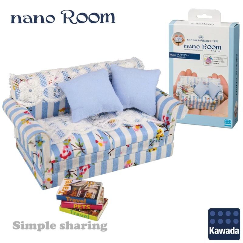 Kawada нано комната ручной работы миниатюрная мебель NanoRoom NRL-003 двойной диван DIY