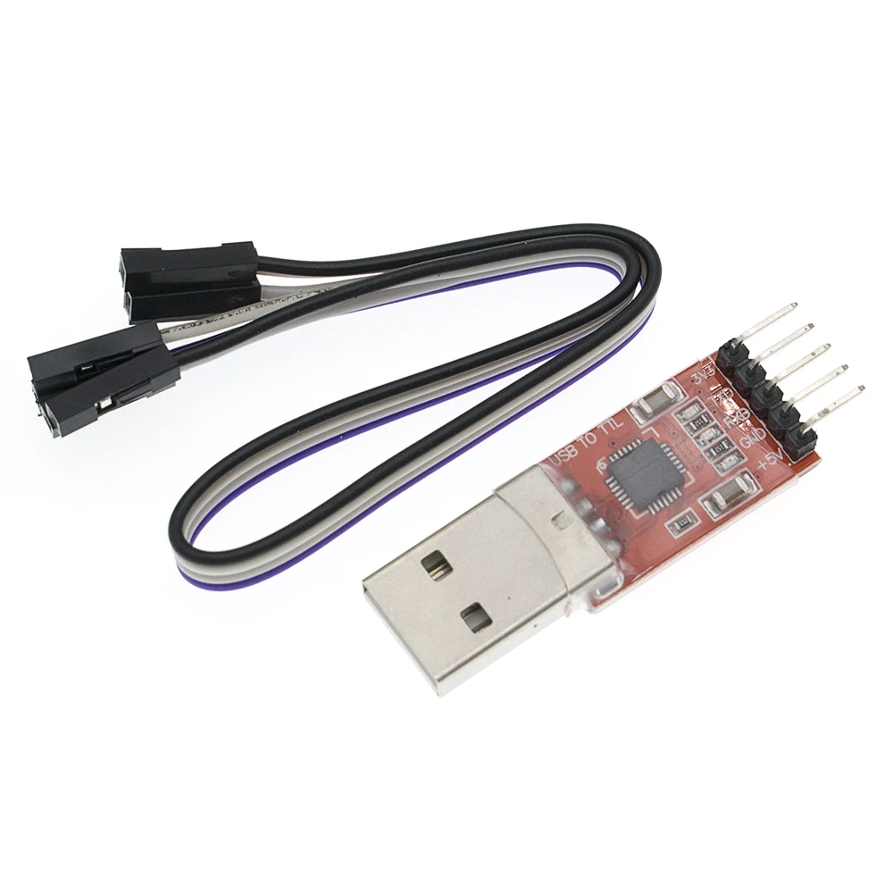 20 компл./лот CP2102 последовательный преобразователь USB 2,0 для ttl UART 5PIN модуль с Dupont линия