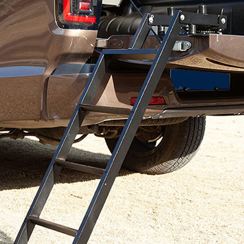 Universal Fit Tailgate Ladder For Pickup Truck Car Rear Door Ladder
