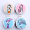 Unicorn Folding Comb Pattern Air Bag Massage Comb  With Mirror  Pony Unicorn  Makeup Tool Portable Mini Folding Comb 4