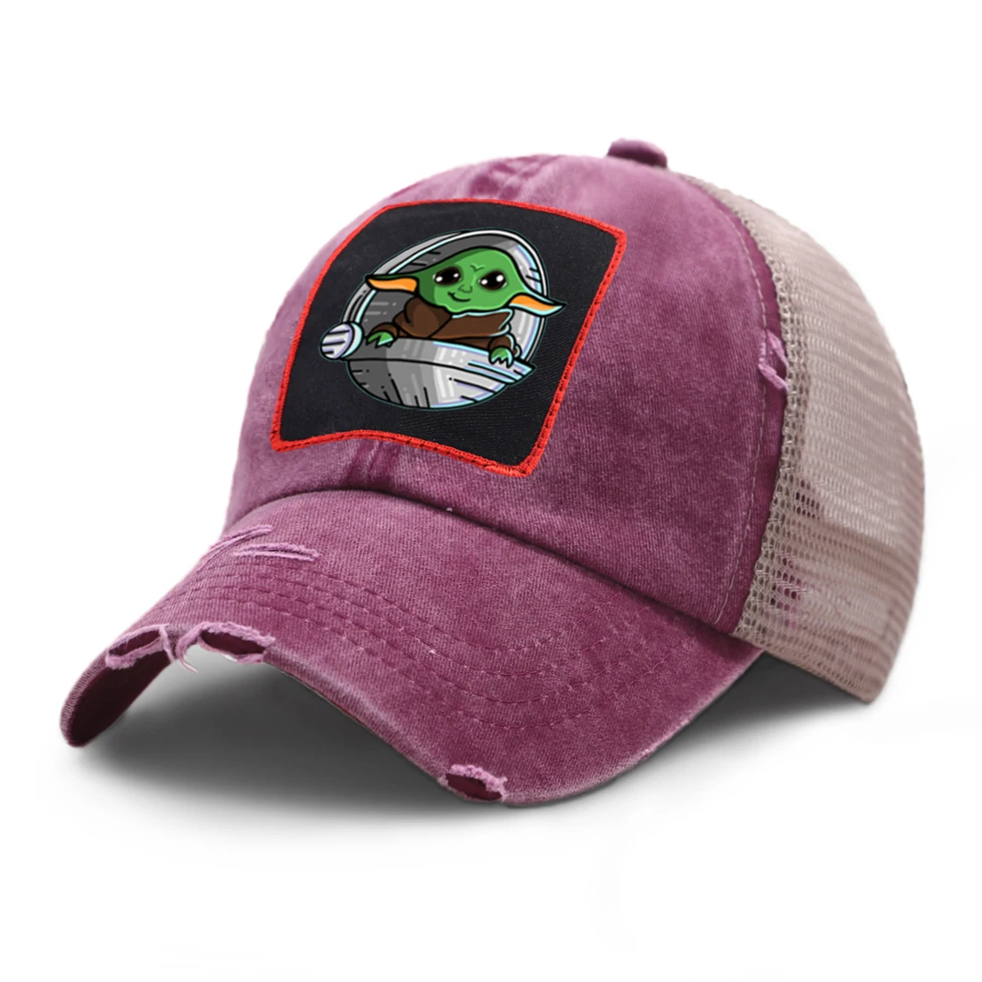 

Outdoor Mesh Baseball Cap Print Baby Yoad Hip Hop Washable Snapback Caps Adjustable Sunscreen Panama Summer Casual Brand Czapka