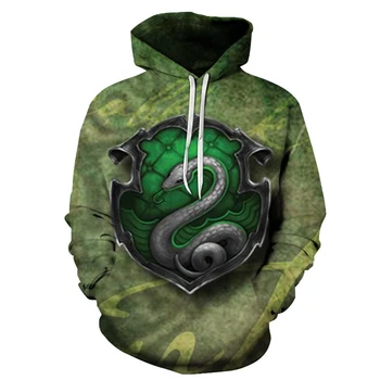 

Snake Slytherin 3D Printed Sweatshirt Hoodies Men Women Autumn Long Sleeve Pullover Male Tracksuit Jacket Homme Drop Ship