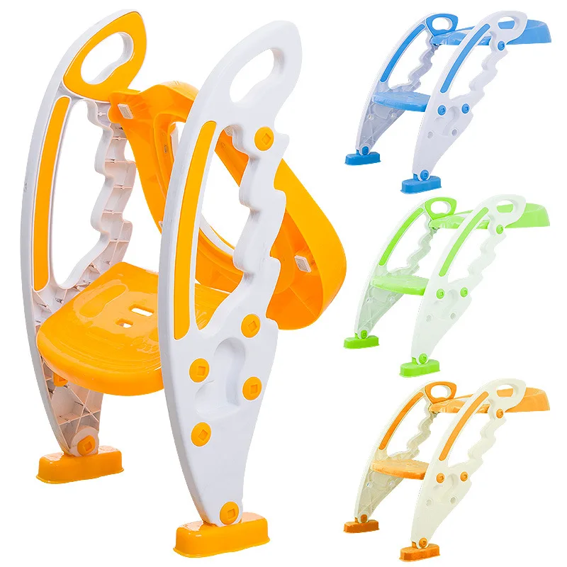 

CHILDREN'S Toilet Seat Pedestal Pan Plastic Baby Toilet Portable Closestool Ladder Urinal Folding Toilet Mat Ladder