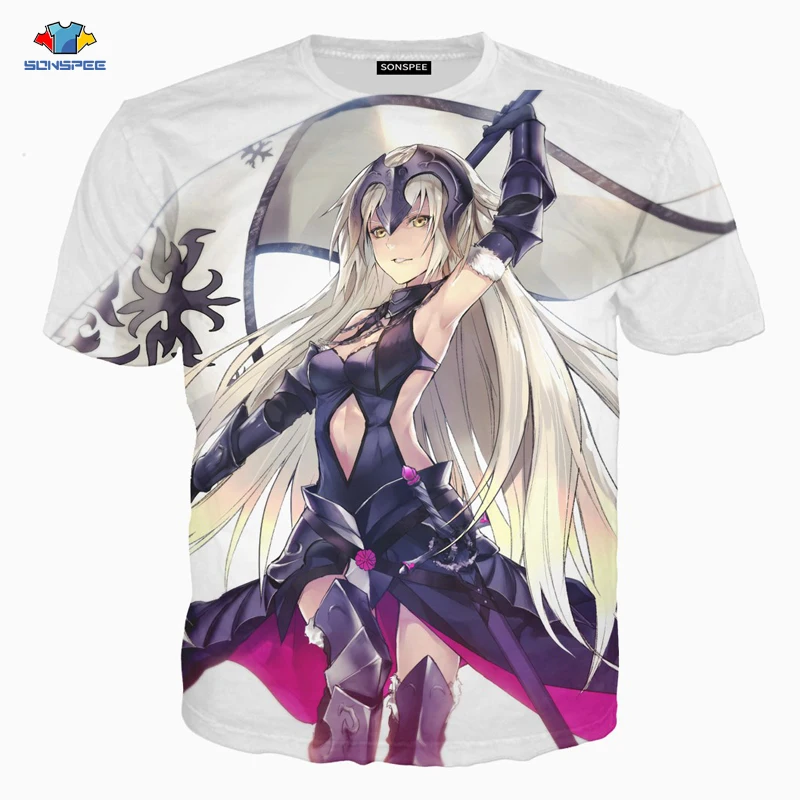 Футболка SONSPEE с рисунком аниме Fate Grand Order веселая модная летняя футболка крутая