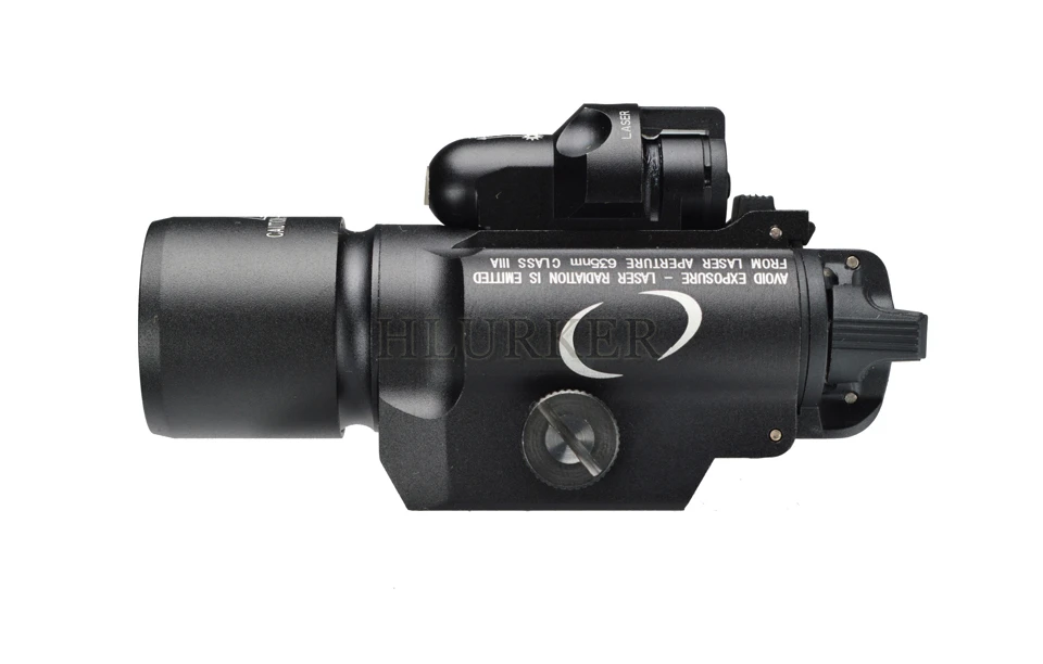 Тактический охотничий армейский X400 страйкбол оружие Глок вспышка светильник 3 Вт 400 люмен разведчик оружейный светильник с красным лазером прицел для пистолета AR15