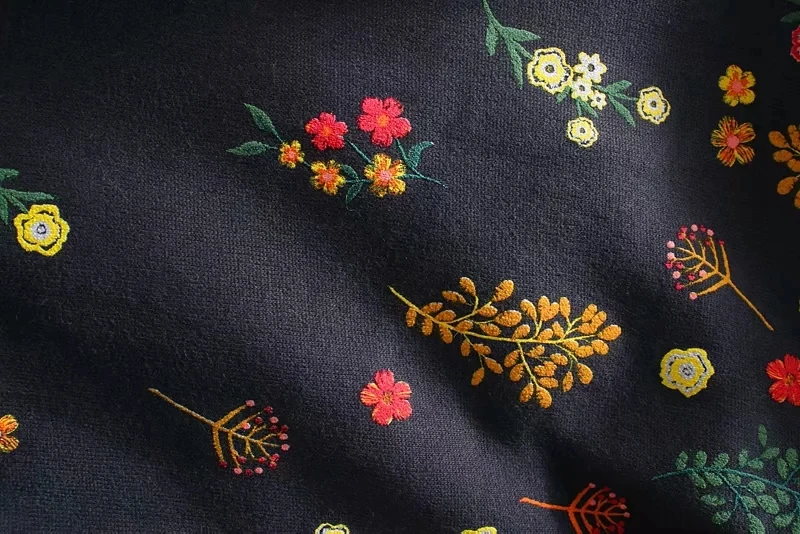 Увядшие английские винтажные уличные с цветочной вышивкой с рукавом-фонариком большие зимние толстовки женские толстовки пуловеры Топы