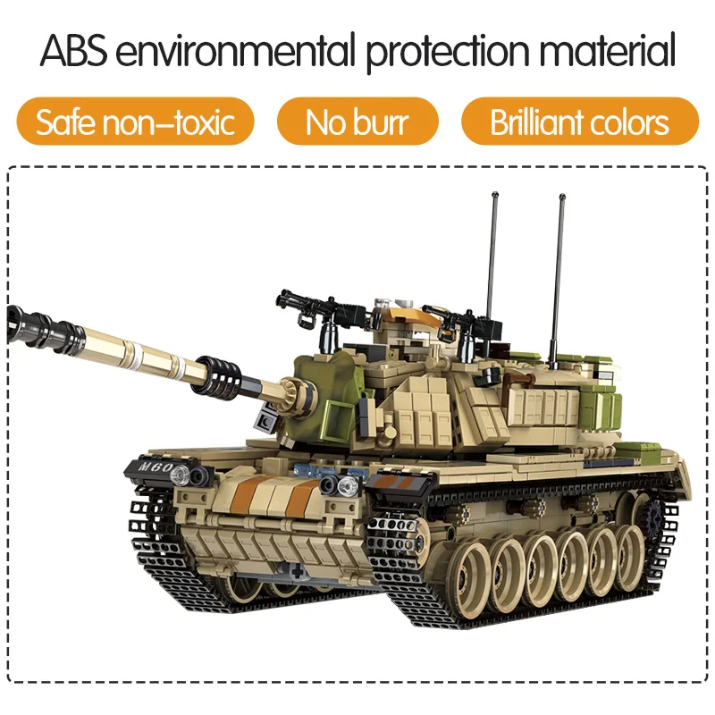 Preise 1753 Pcs Armee Thema M60 MAGACH Tank Bausteine Legoingly Military WW2 Waffe Soldat Figuren Ziegel Spielzeug für Jungen