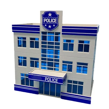 

1:87 12 X 7 X 11cm HO Scale Sand Table Decoration DIY Assembly Model Structure Police Statoin Ho Scale Miniatures Landscape