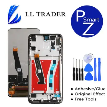 

for HUAWEI P Smart Z LCD Replacement Display Touch Screen Digitizier + Frame STK-LX1 Black Free Tools Glue Adhesive