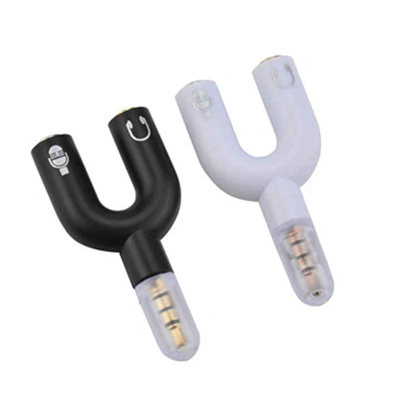 500pcs 3 5mm Audio Jack Extension Earphone Headphone Audio Splitter 1 Male to 2 Female Adapter Converter Connector Accessories