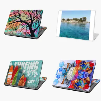 

Adriatic Blue Sea with a tiny Island in Croatia Original Photo laptop sticker skin for MacBook HP Acer Dell ASUS Lenovo