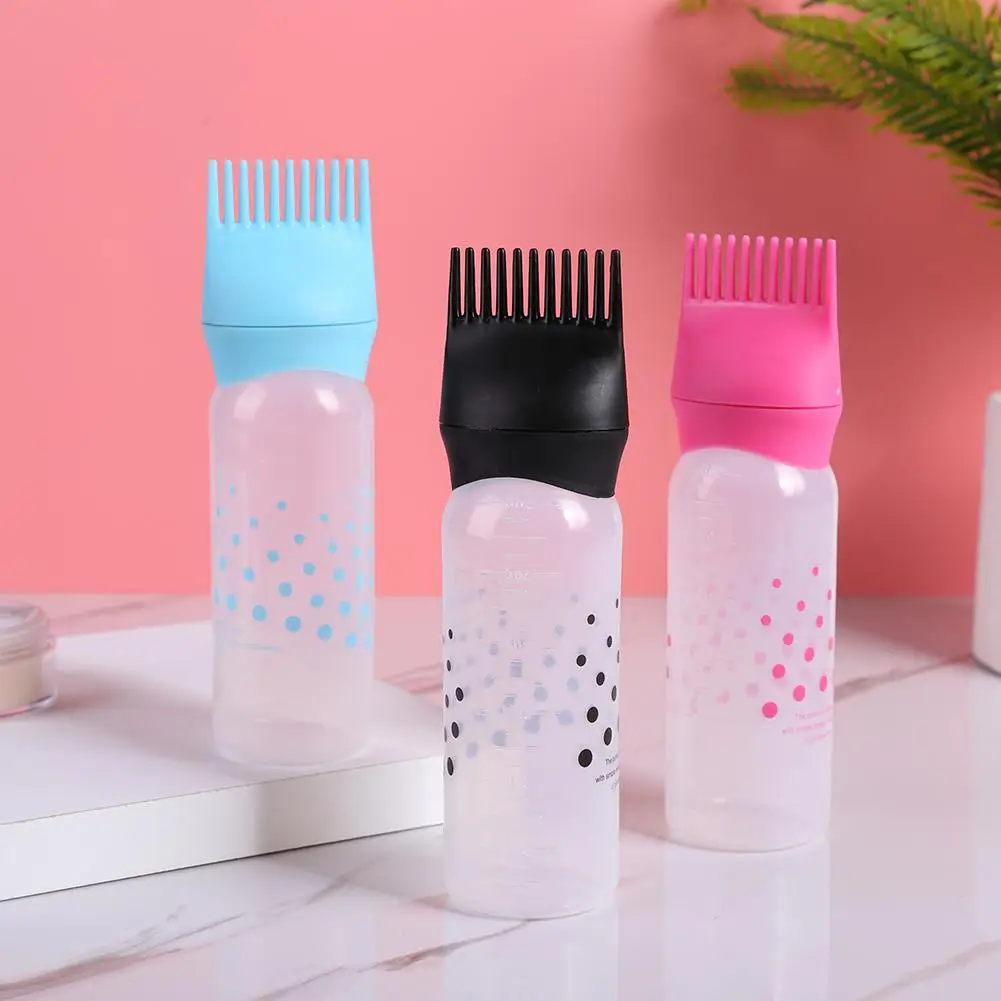 Hair Dye Applicator Bottles Plastic Hair Dye Refillable Bottle Applicator Comb Dispensing Coloring Hairdressing Styling Tool hair oil applicator bottle hair dye applicator bottle hair dyeing bottle hair dye bottle