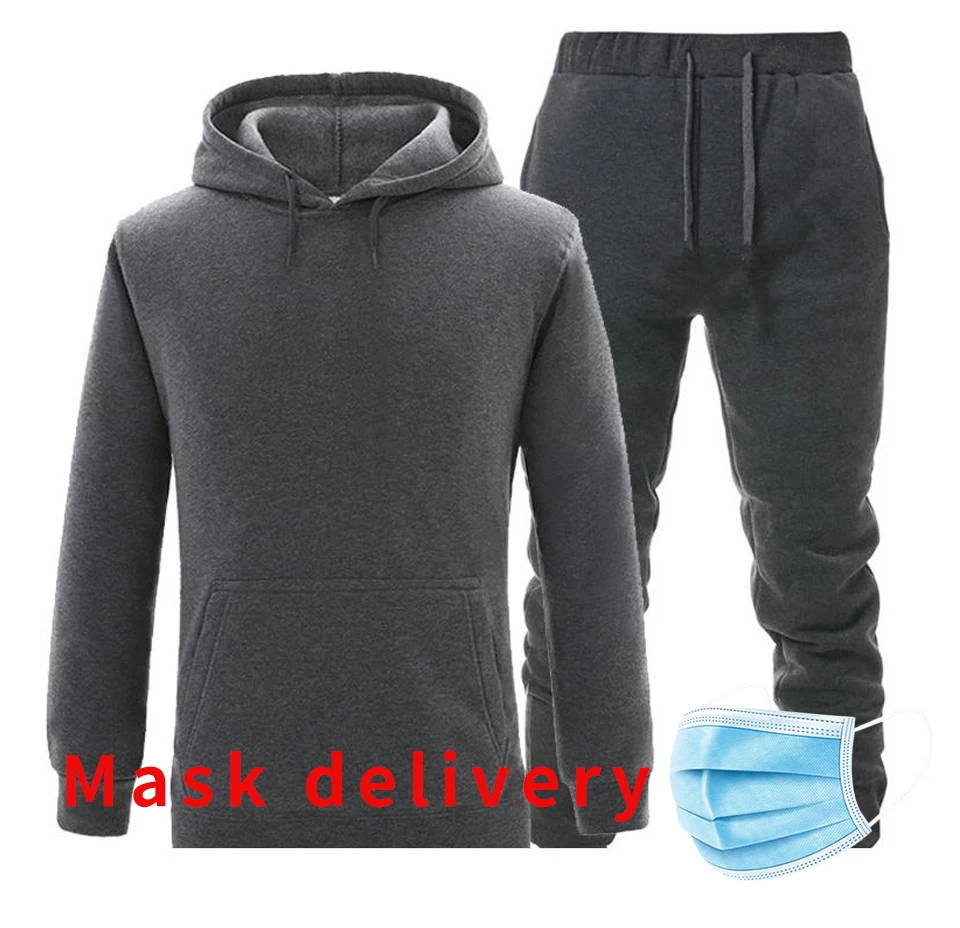 

Spring Summer Men's Sets Fleece Sporting Tracksuit Men Patchwork Zipper Sweatshirt + Sweatpants 2 Pieces Set Slim Fit Track Suit