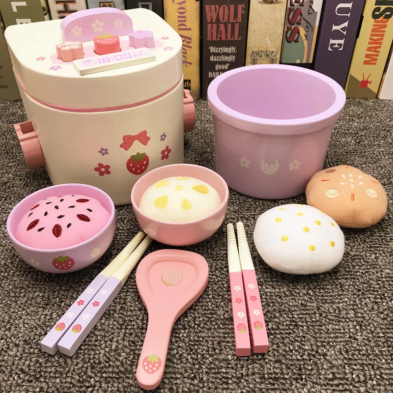  Model Rice Cooker Play House Wooden Kitchen Cooking GIRL'S And BOY'S Toy Mini Small Appliances 1-3- - 4000267379685