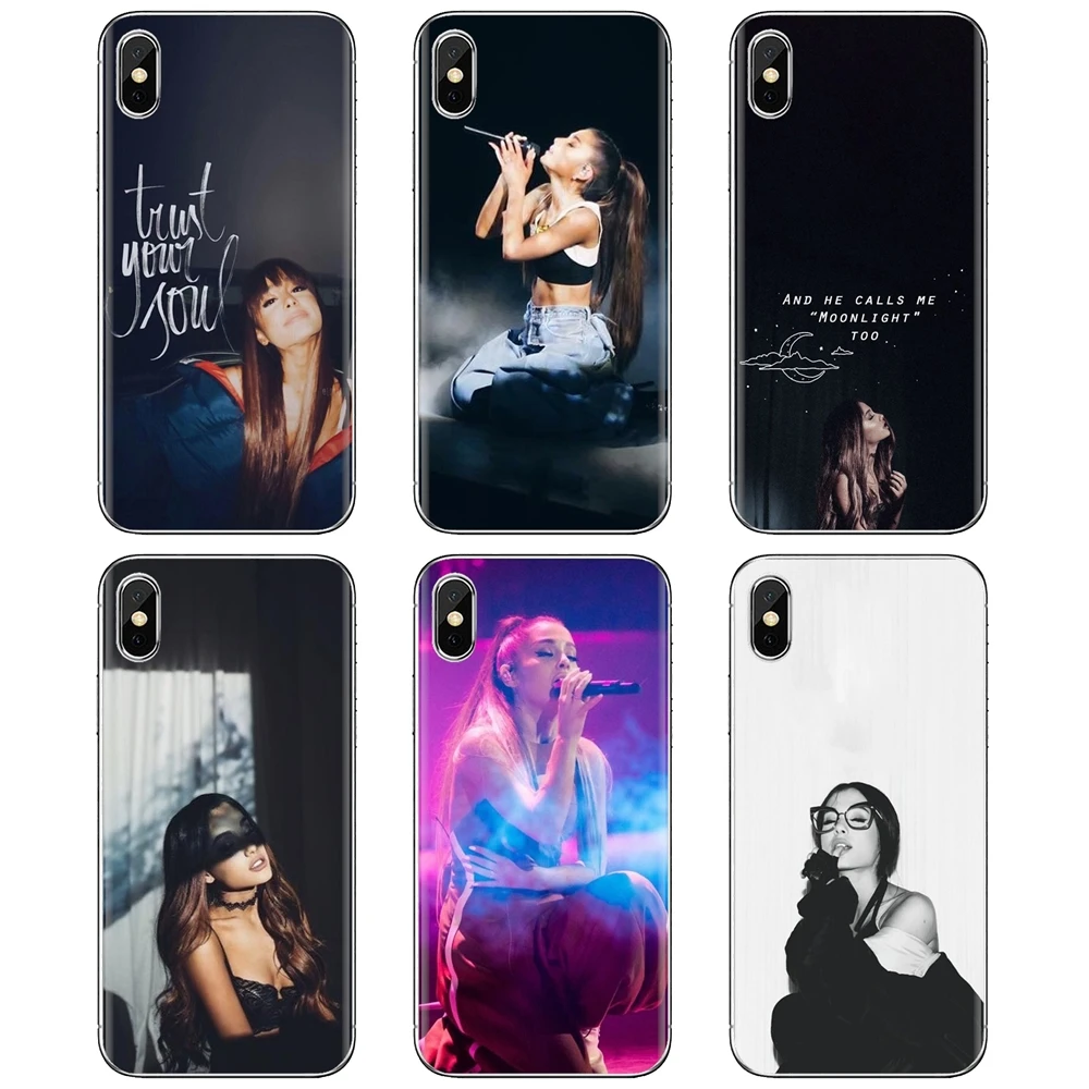 Мягкий чехол для телефона Samsung Galaxy Note 3 4 5 8 9 S3 S4 S5 Mini S6 S7 Edge S8 S9 S10 Plus art sexy beauty singer Ariana