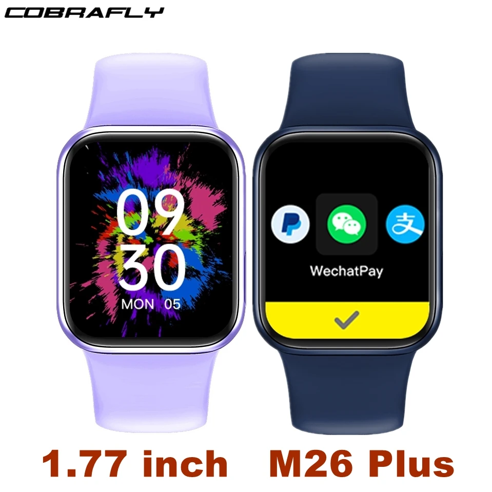 Смарт-часы COBRAFLY IWO M26 Plus водонепроницаемые 1 77 дюйма PK W26 HW22 | Электроника