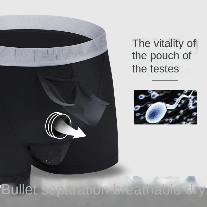 Bullet Separation Boxer Open File Underwear Comfortable Delayed Sex