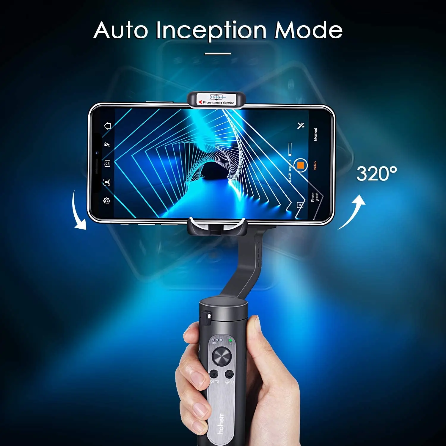 Hohem iSteady X 3-Axis Foldable Gimbal Stabilizer Handheld Gimbal for iPhone for Xiaomi Smartphone PK Smooth X DJI Osmo Mobile3