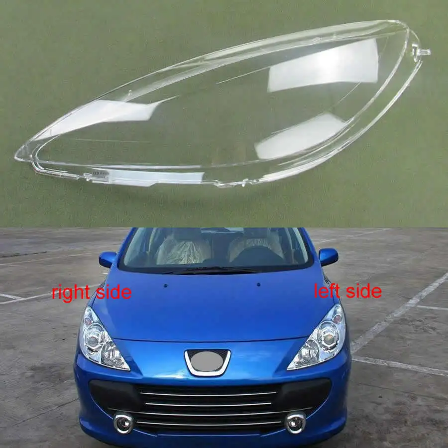 Для peugeot 307 2003 2004 2005 2006 2007 передние фары Прозрачная крышка абажуры лампы оболочки маски фары крышка объектива