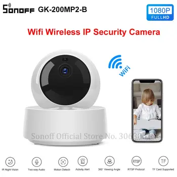 SONOFF GK-200MP2-B 1080P HD Mini Wifi Camera Smart Wireless IP Camera 360 IR Night Vision Baby Monitor Surveillance Cameras