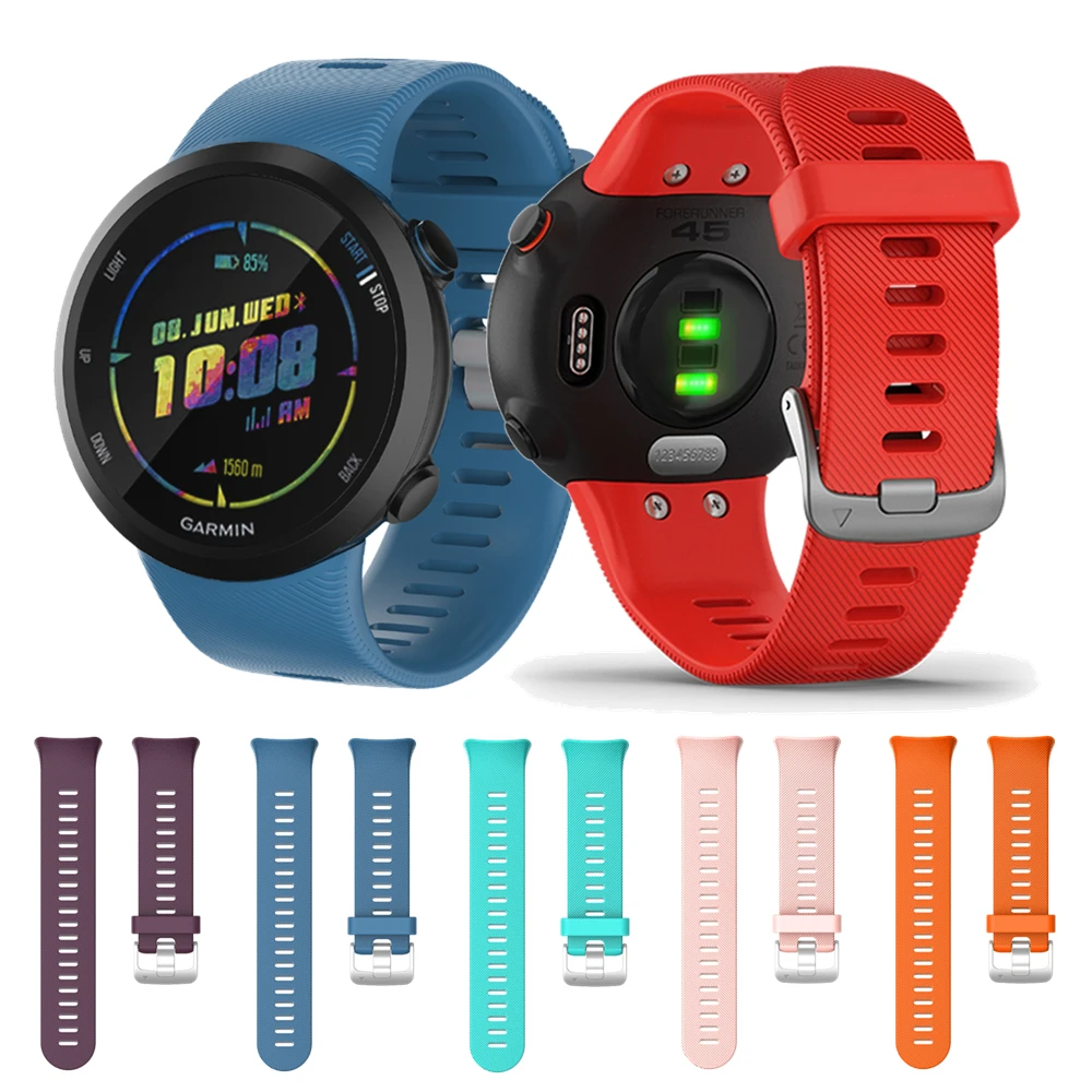 

Silicone Sport Strap Replacement Wrist Band For Garmin Forerunner 45s / 45 Smart Bracelet Watch Band For Forerunner45 45S Correa