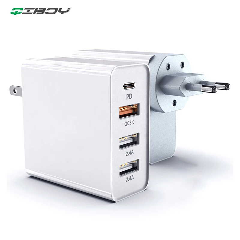 Сетевое зарядное устройство с несколькими USB портами и Type C 48 Вт|Зарядные