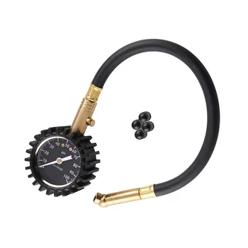 

Heavy Duty 0-100 PSI Large Tire Air Pressure Gauge 2in Easy to Read Solid Brass For Any Car Truck Motorcycle RV